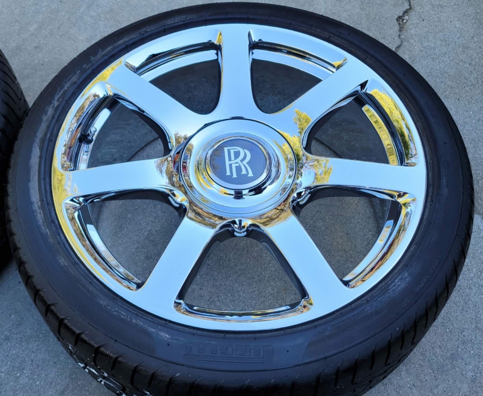 21" NW CHROME ROLLS ROYCE GHOST WRAITH DAWN OEM FACTORY FORGED WHEELS TIRES TPMS