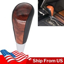 For Toyota Lexus Pu Leather Walnut Wood Car Gear Shift Knob Shift Accessories 
