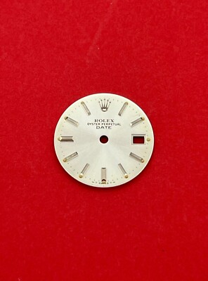 Rolex Original 'versilbertes' Zifferblatt für Lady Date 26mm 6917 New Old Stock 345