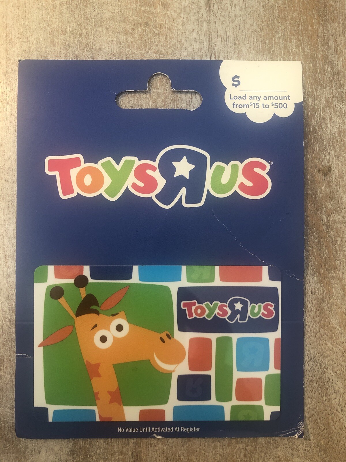 RARE Collectible Toys R Us Gift Card on Hangtang (NO VALUE) Geoffrey eBay