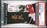 x 2021 Panini Absolute Mickey Moniak ROOKIE LEATHER SIGNATURES RC AUTO /10 PSA 8