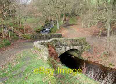 Photo 6x4 Wade Bridge, Luddenden Brook Booth/SE0427 Arched stone bridge  c2007