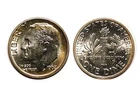 1962-P Roosevelt Dime - Gem BU FB - Full Bands #878
