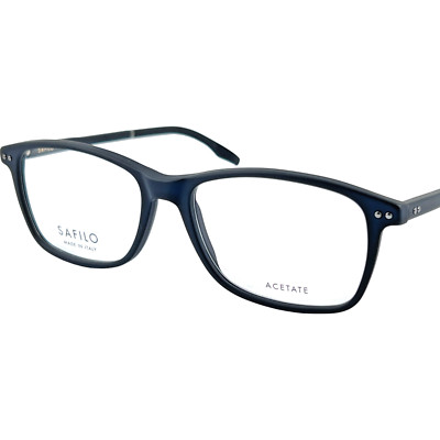 Safilo Tratto 01 Men's Plastic Eyeglass Frame 0003 Matte Black 55-17 w/Case