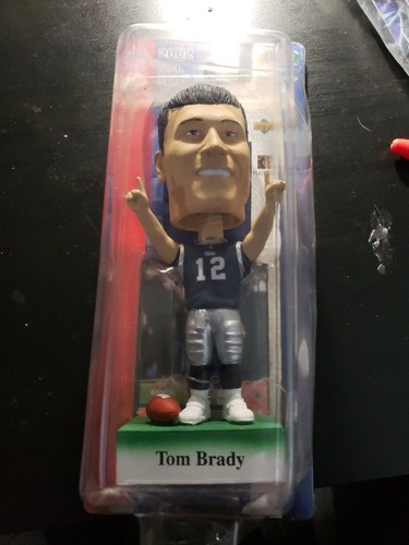 2002 NFL Edition Tom Brady Bobble Head Doll NIB with Upper Deck Card - Picture 4 of 7