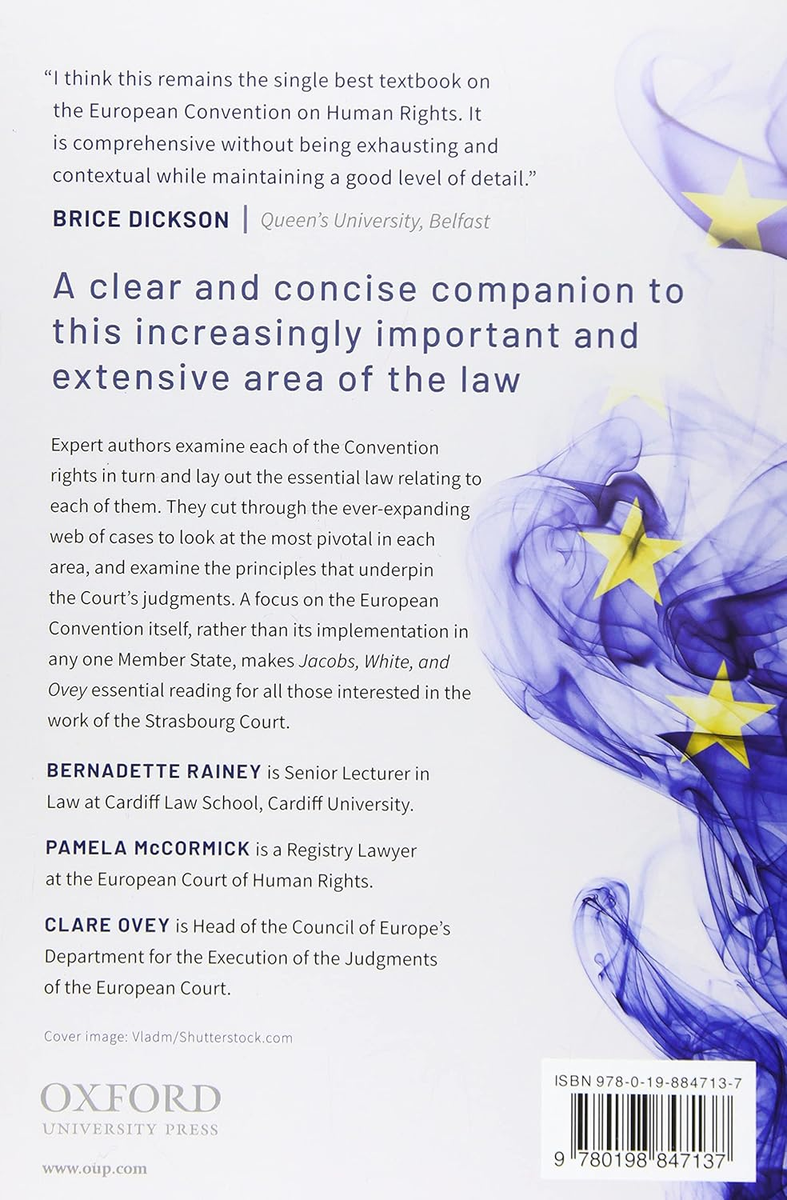 JACOBS WHITE OVEY EU CONV HUM RIGHT 8E P: the European Convention