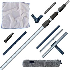 Teleskop Fensterwischer Profi Set mit 6m Alu Teleskopstange 35cm Fensterabzieher