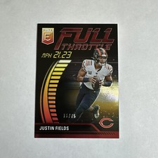 JUSTIN FIELDS 2023 Elite Football Full Throttle Insert RED PARALLEL # /75 Bears