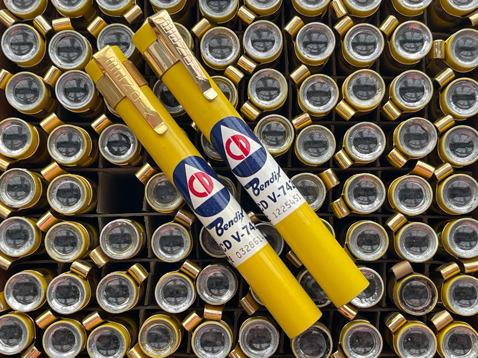 1960's Civil Defense Lot of (2) Dosimeters - Authentic Cold War Era Devices