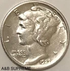 1927 S Mercury Dime Au-Bu Uncirculated From Estate Hoard 90% Silver