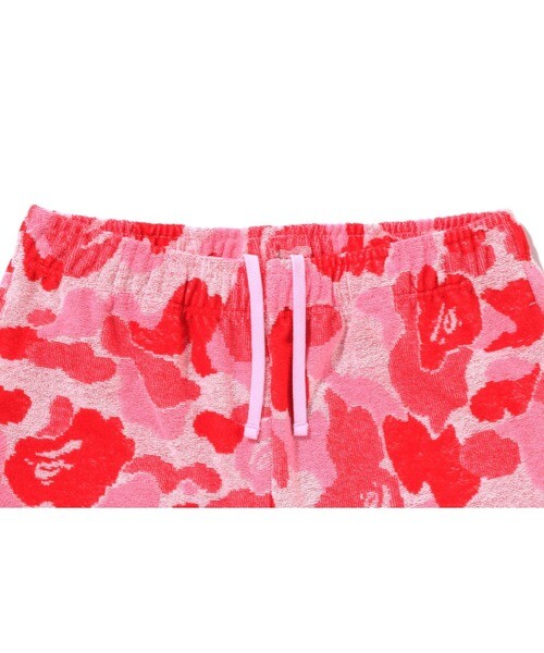 A BATHING APE Men's ABC CAMO PILE ONE POINT SWEAT SHORTS