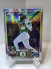 2023 Topps Chrome Prism Refractor Dermis Garcia  RC  #183  Oakland Athletics