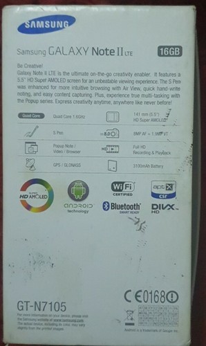 SAMSUNG GALAXY NOTE 2 ORIGINAL BOX. WHITE - Picture 11 of 12