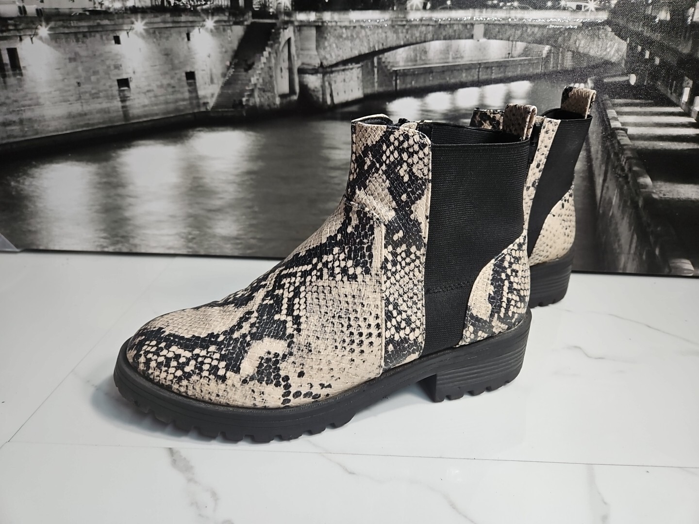 Universal Thread Python Pattern Zipper Up Ankle B… - image 2