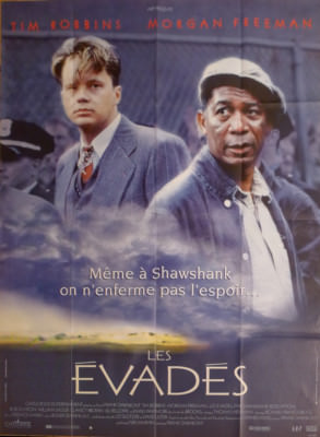 THE SHAWSHANK REDEMPTION - ROBBINS / FREEMAN - ORIGINAL GROSSES FRANZÖSISCHES...