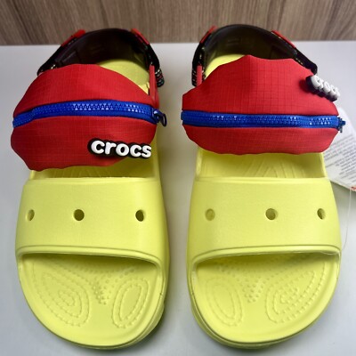 Crocs Classic All Terrain Sandals Yellow with Zipper Pouch  display picture 1