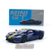 MINIGT 1:64 Ford GT Sunoco Car Model Alloy Diecast Metal Kid Toy Ornaments Blue