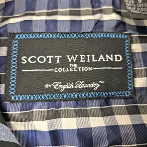 Scott Weiland English Laundry Shirt Mens Small Blue Button Front L/S Flip Cuff - Picture 18 of 21