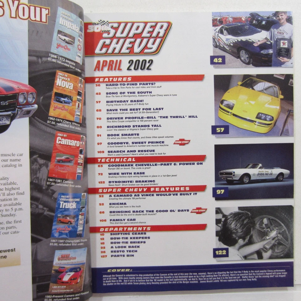 Super Chevy Apr 2002 Factory Hot Rod SS, How to buy a used Camaro, F-Body Foto 2 de 4