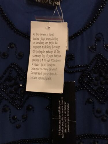 joanna hope Ladies Royal Blue And Black Dress Size 24 - Picture 3 of 7