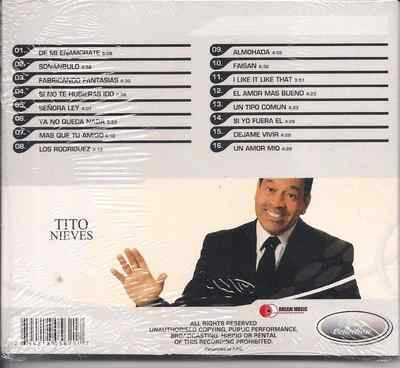 RARE cd SALSA Tito Nieves De Mi Enamorate Almohada Un tipo comun