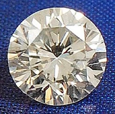 White Sapphire Round 8 mm 2.3 ct VVS Fancy Diamond Cut Brilliant Solitaire