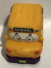 My B Toys Gus Pull Back School Bus Yellow Figure Toy T7