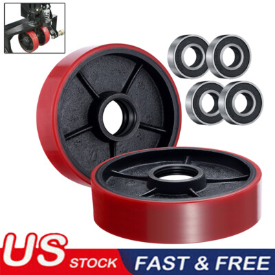 Truck Jack Pallet Jack Replacement Steer Wheels - 7x2 Inch With 20mm Bearings Warehouse Equipment Parts