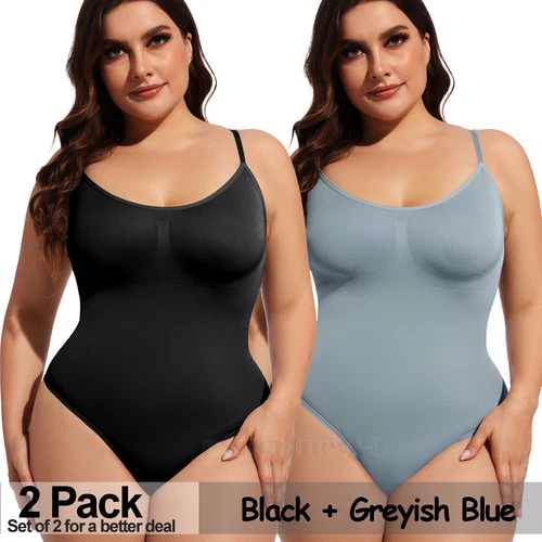 Paquete de 2 body para mujer arrebatado, body moldeador, ropa moldeadora arrebatada camiseta sin mangas - Imagen 34 de 45