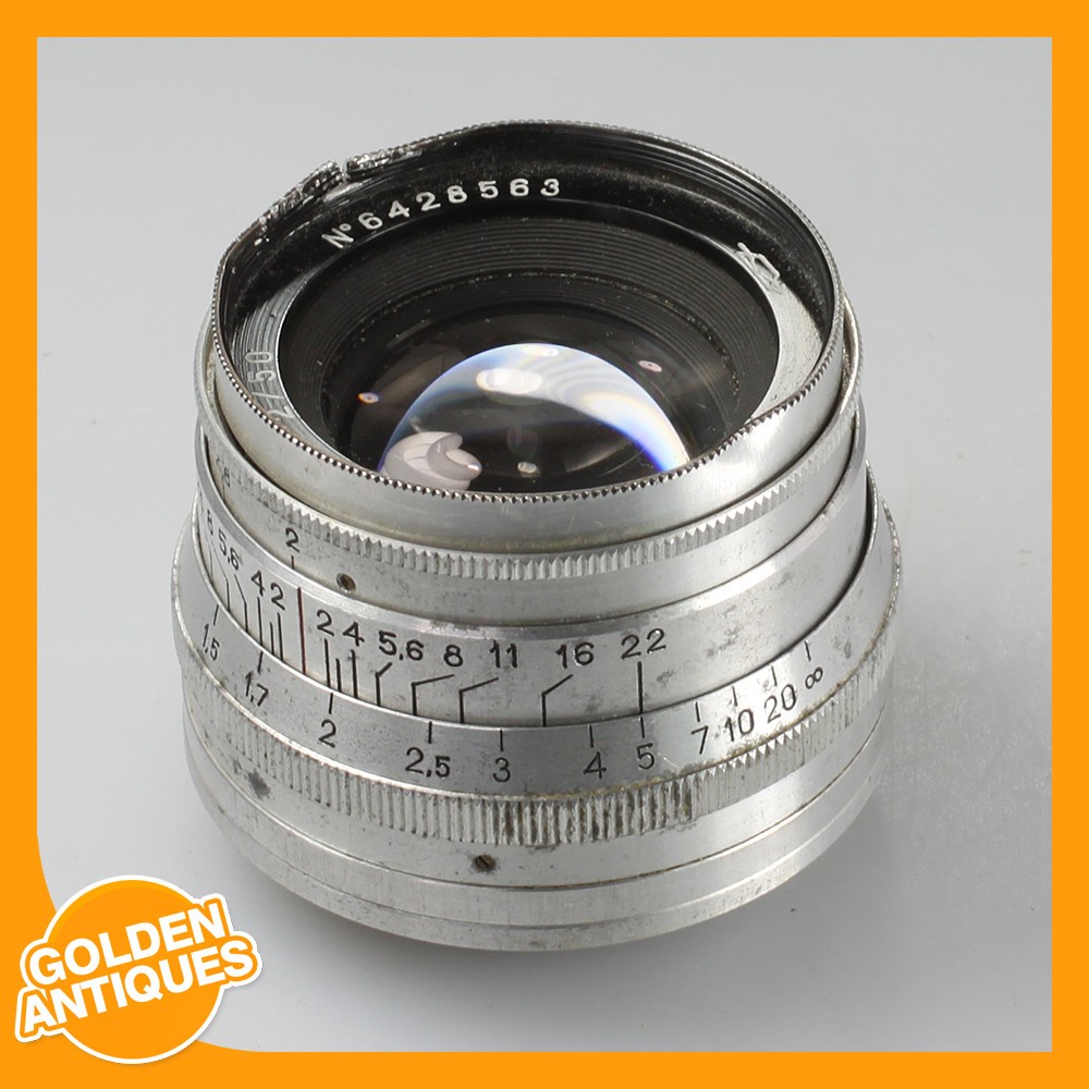 Vintage Antique Soviet Russian USSR CCCP KMZ Jupiter-8 50mm f2 Camera Lens M39