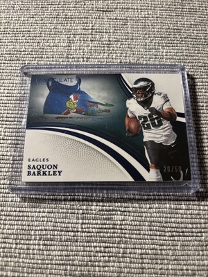 2025 PANINI IMMACULATE COLLECTION 69 SAQUON BARKLEY BLUE /50 Merry Grinchmas