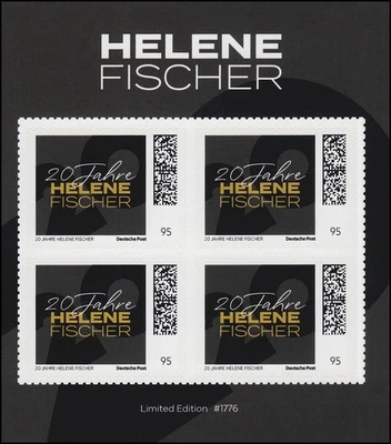 Helene Fischer - Bühnenjubiläum 20 Jahre, GOLD 4 x 95 Cent, postfrisch ** - Bild 1 von 2