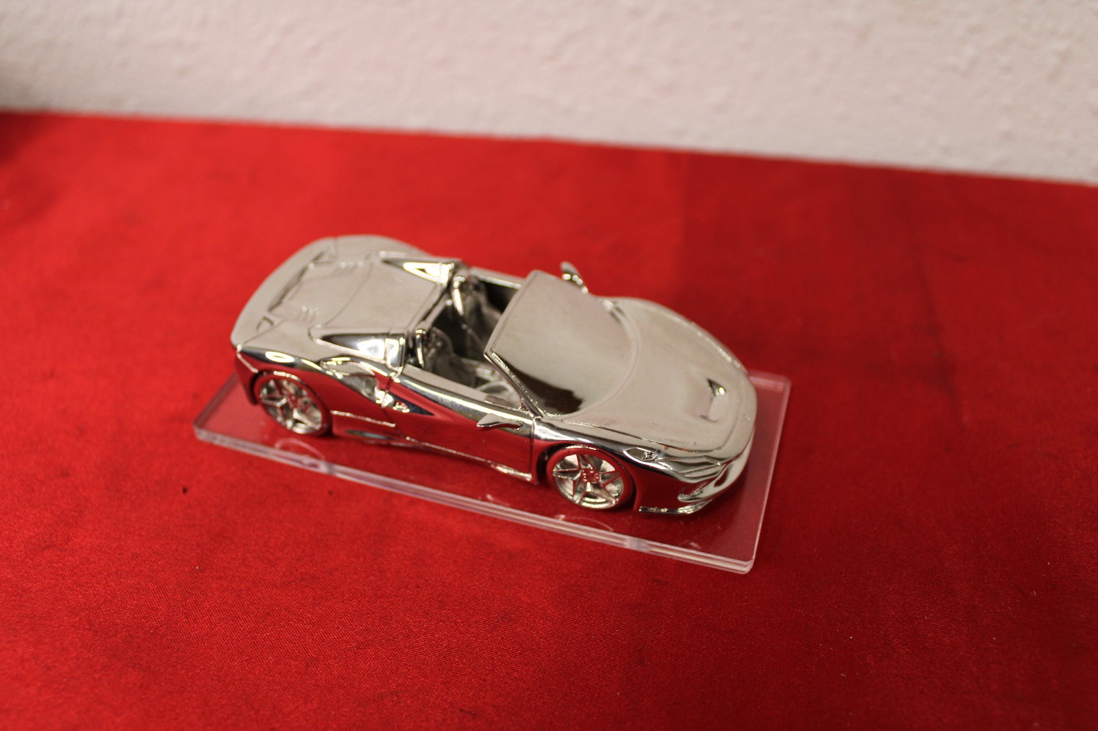 Ferrari F8 Spider OWNERS EDITION CHROME MODEL CAR | SCULPTURE | FOR HUMIDOR
