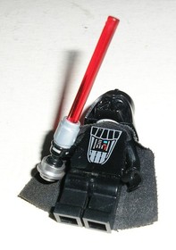 Lego Star Wars DARTH VADER w/ Light-up Lightsaber Minifigure 7263 - Works! L@@K