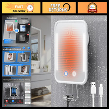 Fogless Heated Shower Mirror With Light Rechargeable Battery Suction Cup Razo Fogless Heated Shower Mirror With Light Rechargeable Battery Suction Cup Razo