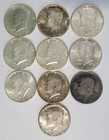 1964 Kennedy Half Dollar  10 Coin Lot 90% Silver.