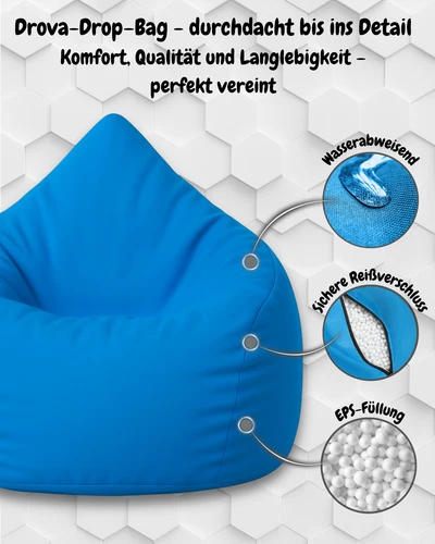 PatchHome Sitzsack XL- Jumbo Sitzkissen Bodenkissen Kinder und Erwachsene - Bild 49 von 203