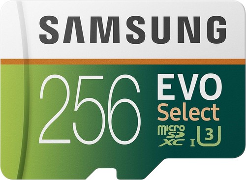 SAMSUNG (MB-ME256GA/AM) 256GB 100MB/s (U3) MicroSDXC EVO Select Memory Card