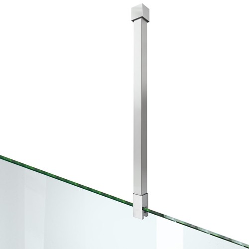 Barra de soporte para puerta de ducha, brazo de soporte de pared a vidrio 500-850 mm de largo para fijar marco... - Imagen 2 de 7