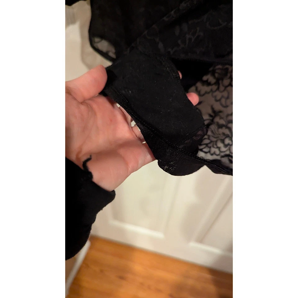 Body Torrid Curve Negro Floral Encaje Manga Larga Talla Grande 3 Sexy Capricho Foto 4 de 4