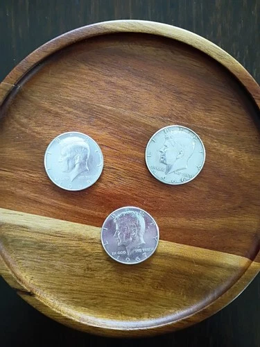 1965 1966 1967 Kennedy Half Dollars 40% Silver Lot Of 3