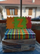 Tappeto Puzzle Componibile 53 Pezzi 32x32 Colorati Incastro Pavimento Bambini