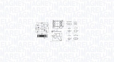 MAGNETI MARELLI 350300001300 Öl Kühler, Motoröl Für ALFA ROMEO, CHEVROLET