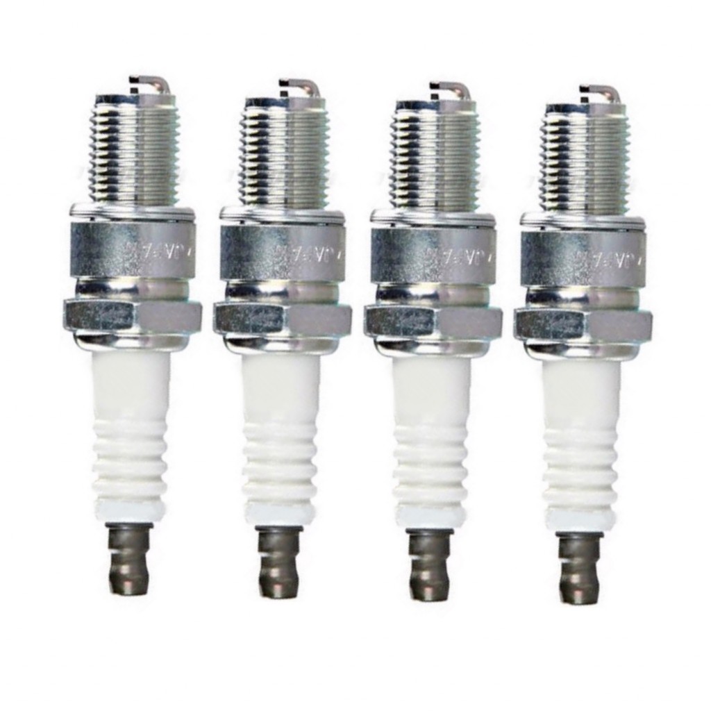 NGK For Kawasaki KX125/KX250 1974-2007 Racing Spark Plug Box of 4 BR10EG SOLID