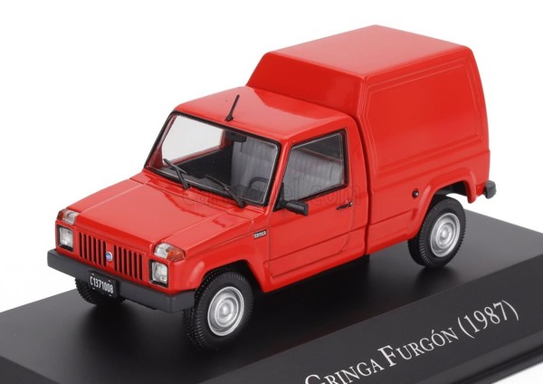 Modellauto Statisch Ies Gringa Van Van 1987 Rot Modellbau Massstab 1:43-image