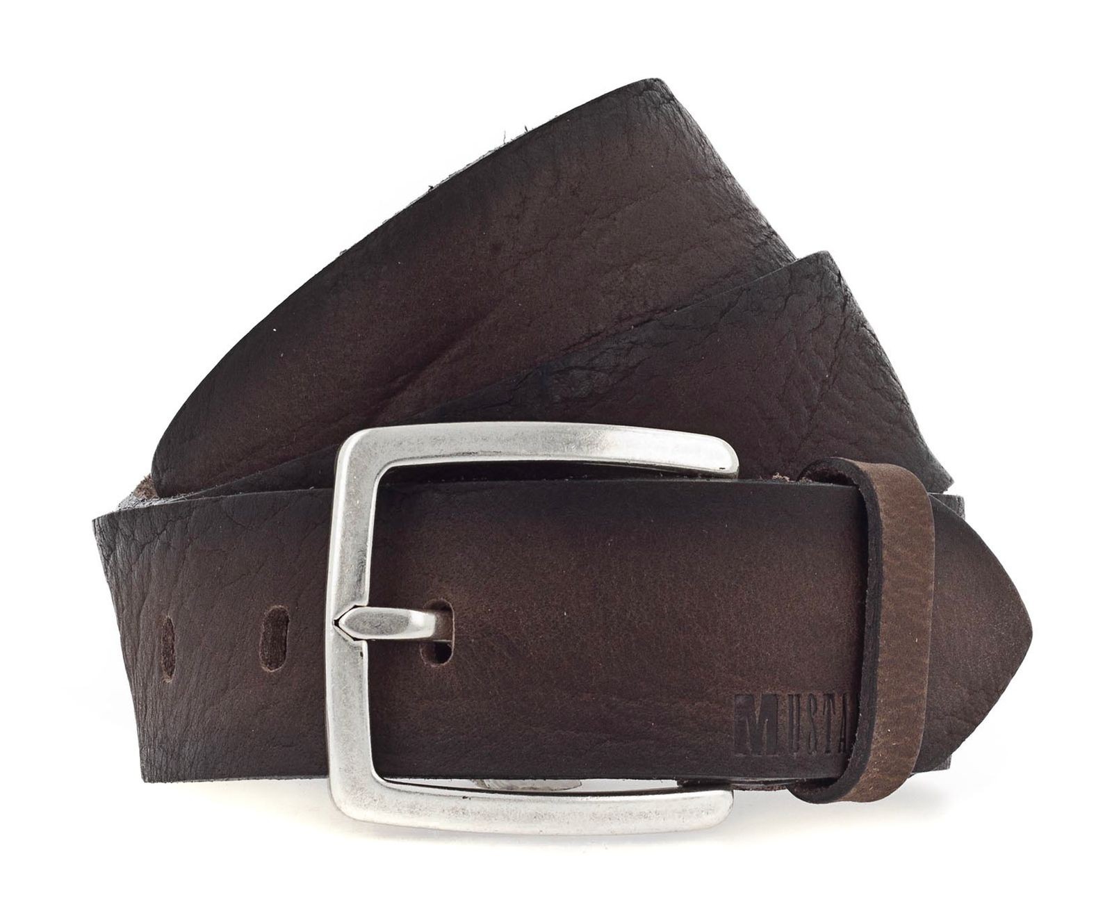 MUSTANG belt 40mm Leather Belt W95 Dark Brown