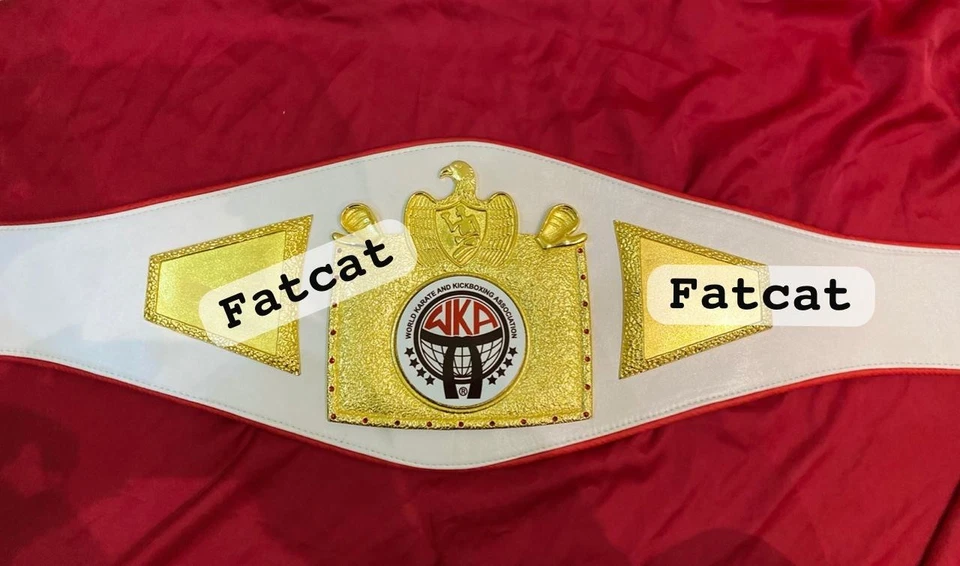 WKA World Karate and Kick Boxing Wrestling Championship Boxing Belt Replica - Image 3 of 4
