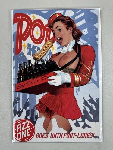 Pop Kill #3 Happy Comics Adam Hughes Topless Variant Limited to 300 copies w/COA