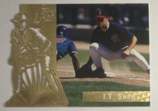 Topps 1996 Laser Spotlight Stats J.T. Snow #29 California Angels MLB