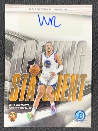 Will Richard 2025-26 Topps Bowman Opening Statement Signatures Auto #OS-WR